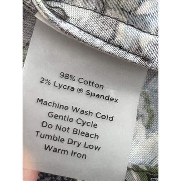 Talbots Mandala Bloom Button-Up Shirt Boho Statement Piece size 14 - Picture 7 of 8